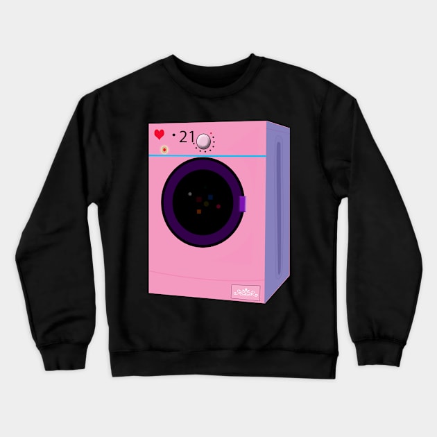 Washing Machine Crewneck Sweatshirt by momomoma